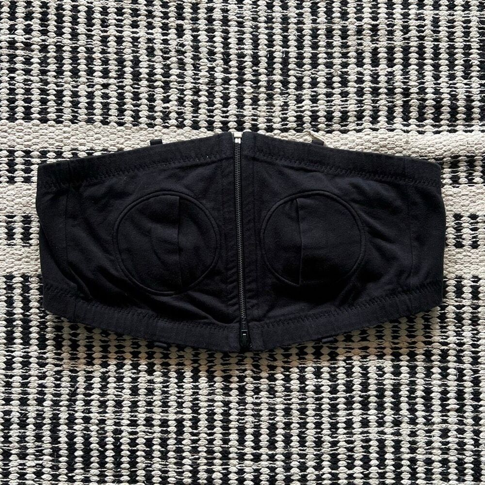 Simple Wishes Size XS - Large Black breast feeding Pump Bra Handsfree pumping su